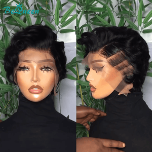 BeQueen Wig PIXIE WIGS Bequeen Natural Black Fashion Frontal Lace Wig