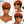 BeQueen Wig PIXIE WIGS Bequeen Natural Black Under Orange Pixie Wig