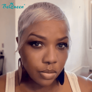 BeQueen Wig FULL LACE WIG Bequeen Natural Short Cut Pixie Wig