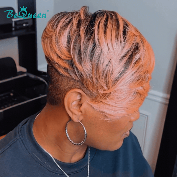 BeQueen Wig TOPPER & MOHAWK Bequeen Peach Edge Queen Sexy Topper
