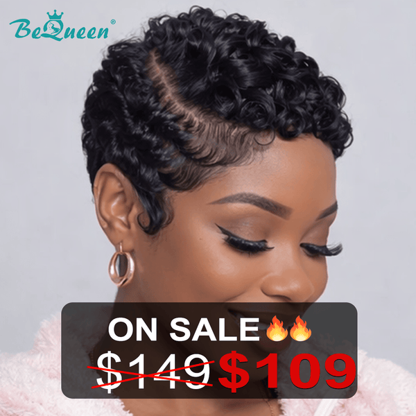 BeQueen Wig PIXIE WIGS Bequeen Pixie Wave Frontal Lace Wig-1 (Limited Time Sales)