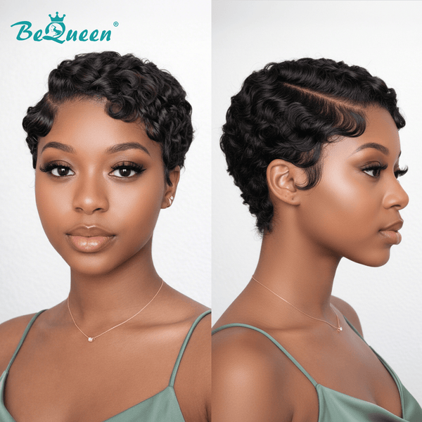 BeQueen Wig PIXIE WIGS Bequeen Pixie Wave Frontal Lace Wig