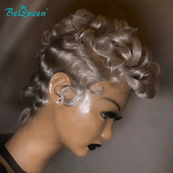 BeQueen Wig PIXIE WIGS Bequeen Platinum Full Lace Special Scalp Pixie Wig
