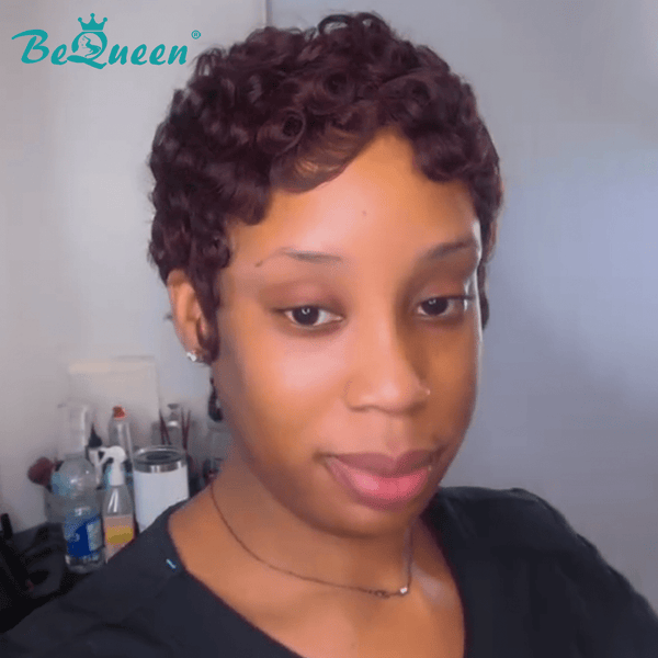 BeQueen Wig FULL LACE WIG Bequeen Purple Finger Wave Lace Wig