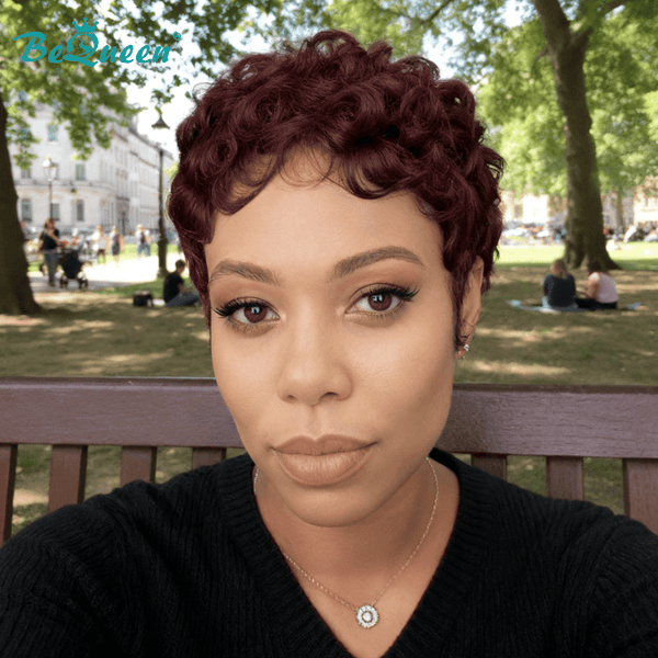 BeQueen Wig FULL LACE WIG Bequeen Purple Finger Wave Lace Wig