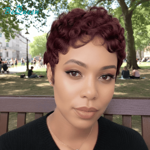 BeQueen Wig FULL LACE WIG Bequeen Purple Finger Wave Lace Wig