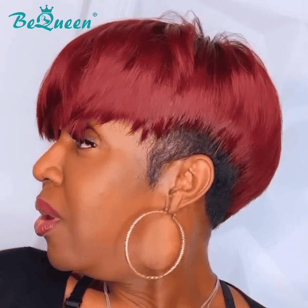 BeQueen Wig TOPPER & MOHAWK Bequeen Red Color  Popular Topper