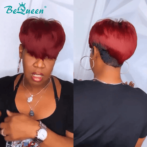 BeQueen Wig TOPPER & MOHAWK Bequeen Red Color  Popular Topper