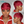 BeQueen Wig PIXIE WIGS Bequeen Red Machine Made Short Pixie Wig