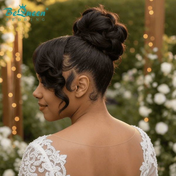 BeQueen Wig WEDDING WIG Bequeen Regal Belle Side Part Updo Wedding Lace Wig