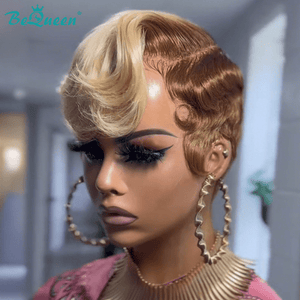 BeQueen Wig PIXIE WIGS Bequeen Retro Glam Waves Pixie Lace Wig