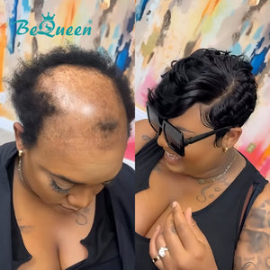 BeQueen Wig FULL LACE WIG Bequeen Right Side Part Natural Wave Full Lace Wig