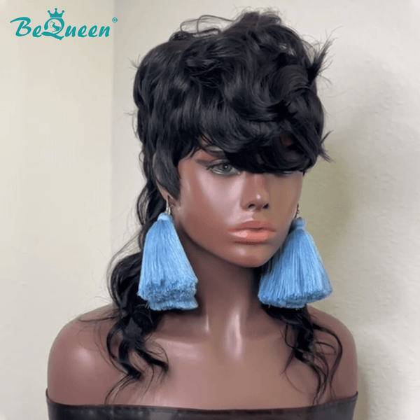 BeQueen Wig Mullet Wig Bequeen Sexy Long Wave Mullet Wig