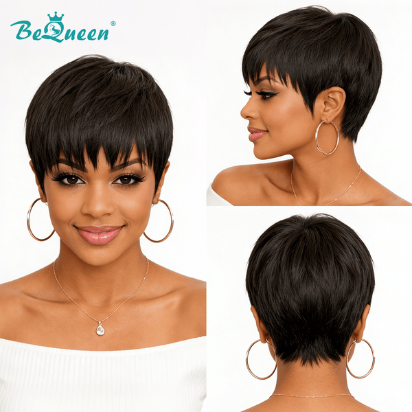 BeQueen Wig PIXIE WIGS Bequeen Sexy Pixie Bang Pixie Wig
