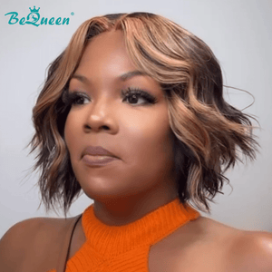 BeQueen Wig Bequeen Sexy Short Wavy Bob Wig