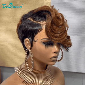 BeQueen Wig FULL LACE WIG Bequeen Sexy Side Part Light Brown Wave Full Lace Wig