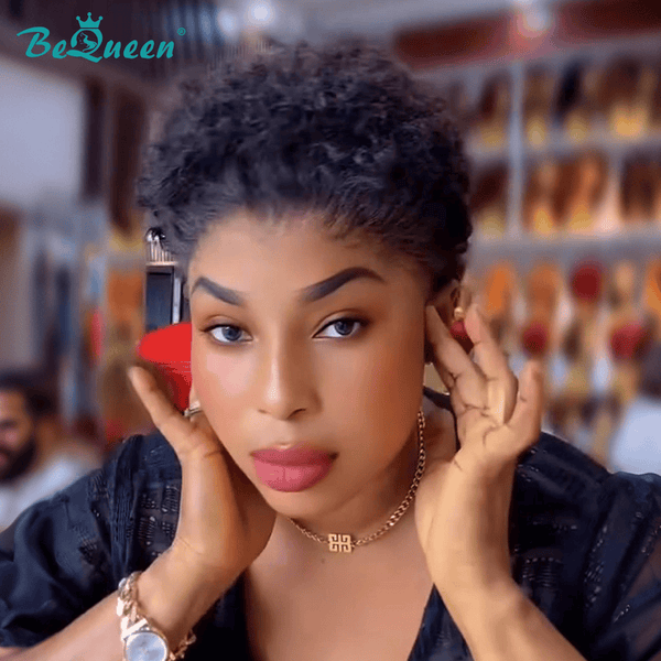 BeQueen Wig PIXIE WIGS Bequeen Short Cut Afro Pixie Lace Wig