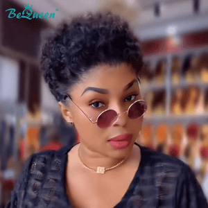 BeQueen Wig PIXIE WIGS Bequeen Short Cut Afro Pixie Lace Wig