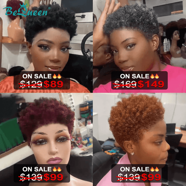 BeQueen Wig PIXIE WIGS Bequeen Short Cut Elegance Pixie Lace Wig