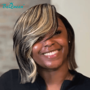 BeQueen Wig Bequeen Side Part Sexy Bob Lace Wig