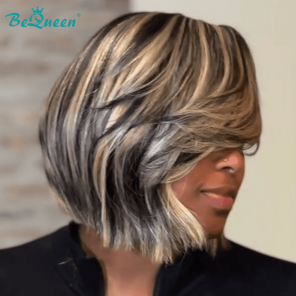 BeQueen Wig Bequeen Side Part Sexy Bob Lace Wig