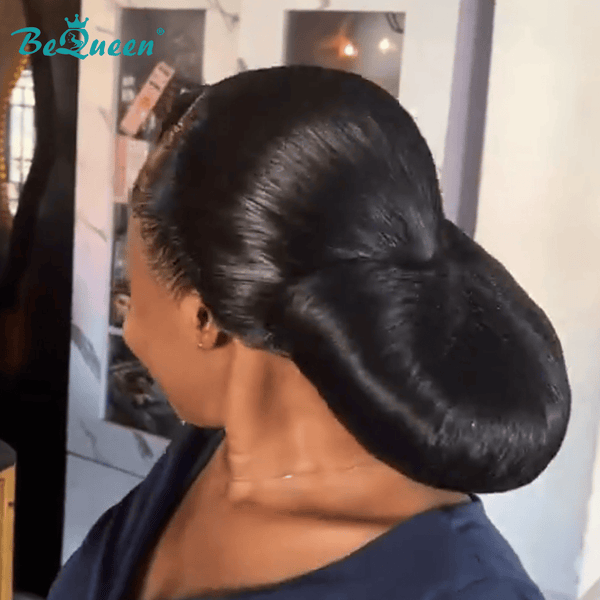 BeQueen Wig WEDDING WIG Bequeen Sleek Low Bun Wedding Wig-1