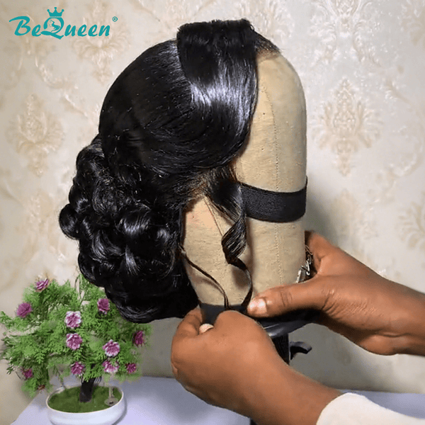 BeQueen Wig WEDDING WIG Bequeen Sleek Low Bun Wedding Wig