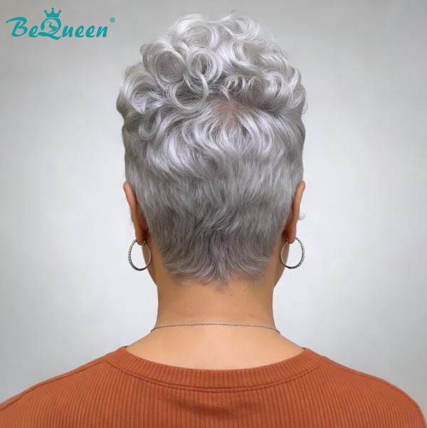 BeQueen Wig Luxurious Customized Wigs Bequeen SNP Frontal Lace Pixie Wig