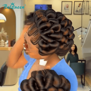 BeQueen Wig FULL LACE WIG Bequeen Sophisticated Braided Crown Updo Lace Wig-1