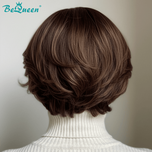 BeQueen Wig Bequeen Two Colors Wave Frontal Lace Bob Wig-1