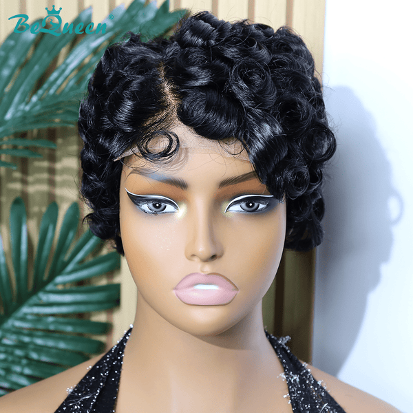 BeQueen Wig PIXIE WIGS Bequeen Velvet Wave Pixie Cut Lace Wig