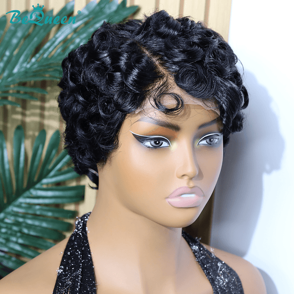 BeQueen Wig PIXIE WIGS Bequeen Velvet Wave Pixie Cut Lace Wig