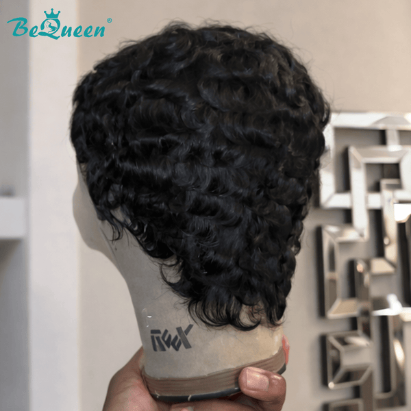 BeQueen Wig FULL LACE WIG Bequeen Vintage Short Curly Full Lace Wig-2