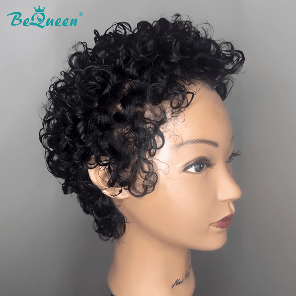 BeQueen Wig FULL LACE WIG Bequeen Vintage Short Curly Full Lace Wig