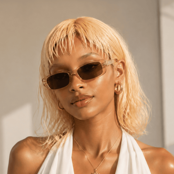 BeQueen Wig PIXIE WIGS Bequeen Wet Look Platinum Bob Style with Bang 100% Human Hair