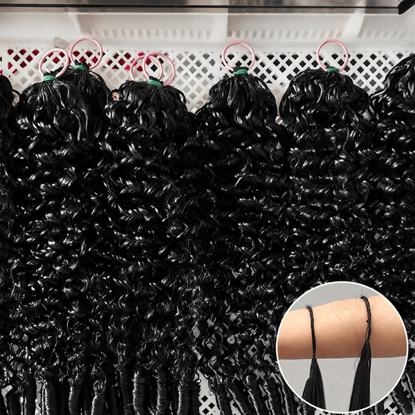 BeQueenWig Color Hair Bundles BeQueen 1&3 Pc Black Color Curly Wave Virgin 100% Human Hair Bundles