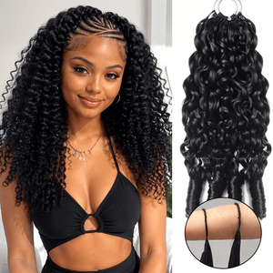 BeQueenWig Color Hair Bundles BeQueen 1&3 Pc Black Color Curly Wave Virgin 100% Human Hair Bundles