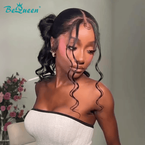 BeQueenWig Sexy Braid Lace Wig Bequeen 100% Human Hair Braided Wig with Two Buns