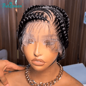 BeQueenWig Sexy Braid Lace Wig Bequeen 100% Human Hair Full lace Braided Wig