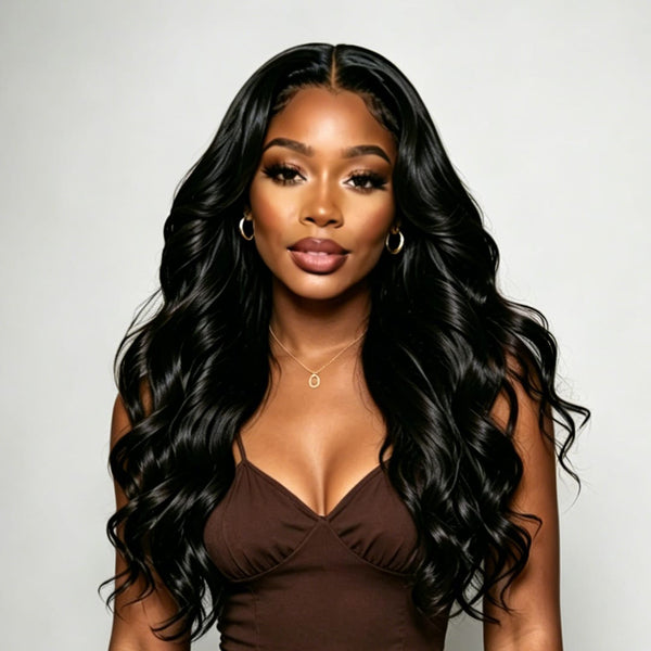 BeQueenWig Glueless Lace Wig Black / 18 inches Bequeen 13X4 HD Lace Body Wave Glueless Customized Wig