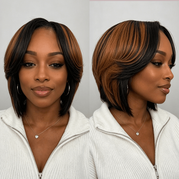 BeQueenWig BEQUEEN 1B & 30 Straight Bob Wig