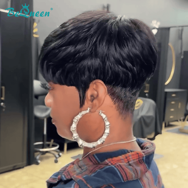 BeQueenWig TOPPER & MOHAWK Bequeen 1B Straight Special Made Topper