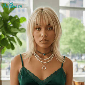 BeQueenWig Bequeen #60 Blonde Lithe Short Cut 100% Human Hair