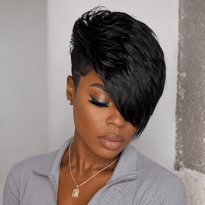 BeQueenWig TOPPER & MOHAWK Bequeen Black Pro-Full Machine Made Topper-1
