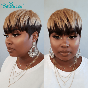 BeQueenWig PIXIE WIGS Bequeen Blonde Special Made Pixie Wig-1