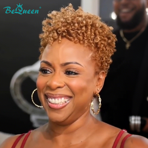 BeQueenWig PIXIE WIGS Bequeen Bronze Small Finger Wave Pixie Wig