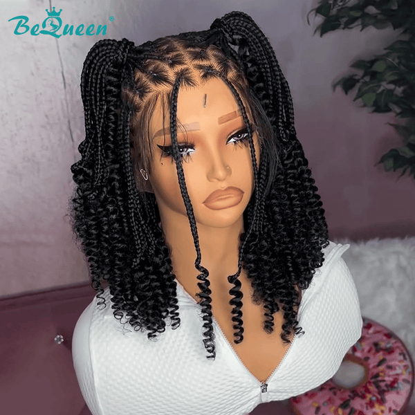 BeQueenWig Sexy Braid Lace Wig Bequeen Curly Sexy Braid Frontal Lace Wig-1