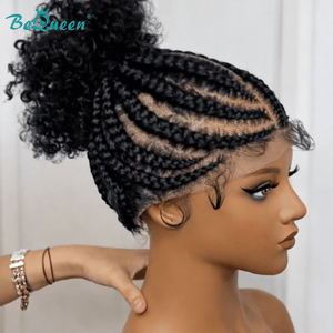 BeQueenWig Sexy Braid Lace Wig Bequeen Curly Sexy Braid Full Lace Ponytail Wig