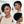 BeQueenWig TOPPER & MOHAWK Bequeen Curly Wave 1B Topper