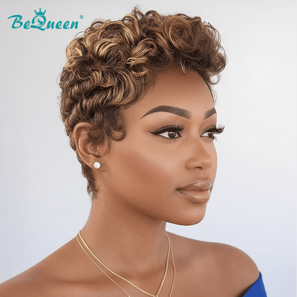 BeQueenWig PIXIE WIGS Bequeen Fashion Brown Color Wig